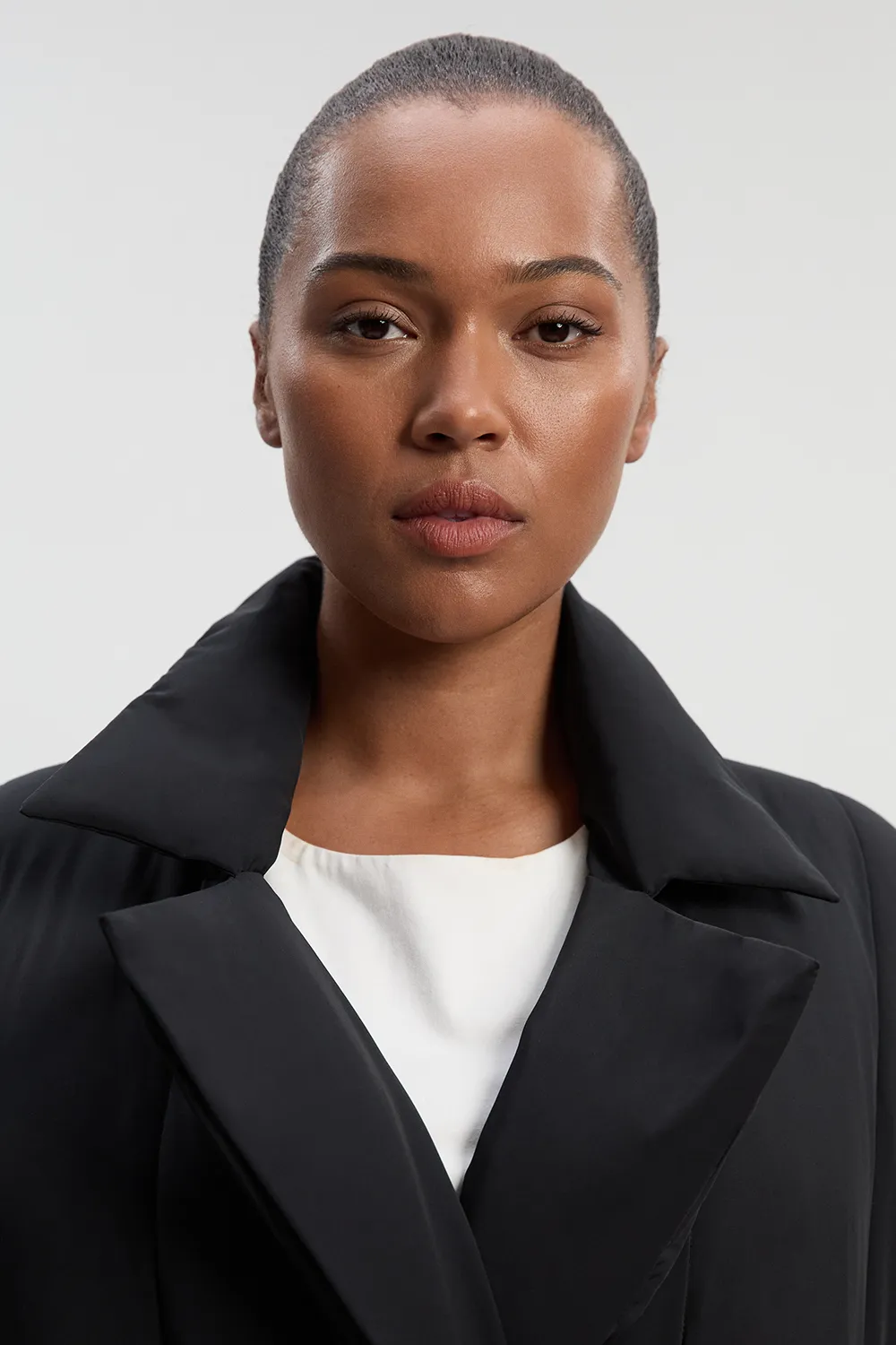 Plus Size Clean Padded Belted Midi Coat BKK25826 3 Plus Size Clean Padded Belted Midi Coat BKK25826