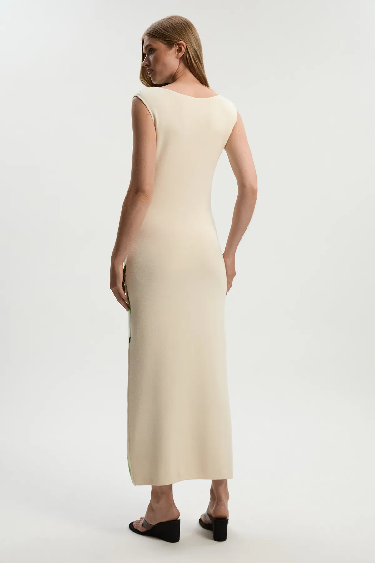 Abstract Print Knitted Maxi Dress BKK25838 5 Abstract Print Knitted Maxi Dress BKK25838