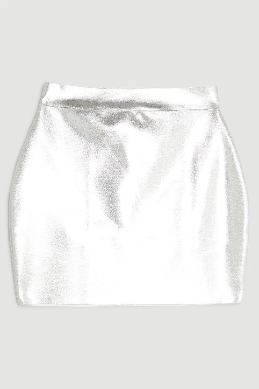 Figure Form Bandage Foiled Knit Mini Skirt BKK14807 4 Figure Form Bandage Foiled Knit Mini Skirt BKK14807