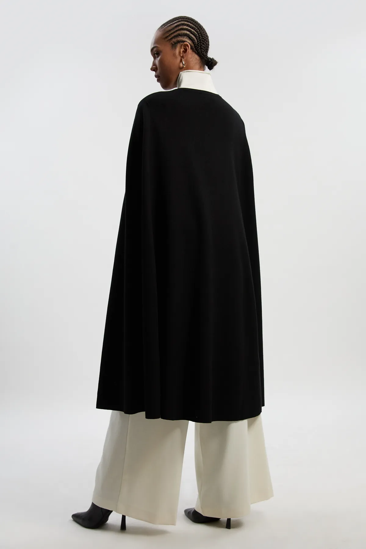 Plus Size Viscose Blend Military Knit Longline Cape BKK25951 5 Plus Size Viscose Blend Military Knit Longline Cape BKK25951