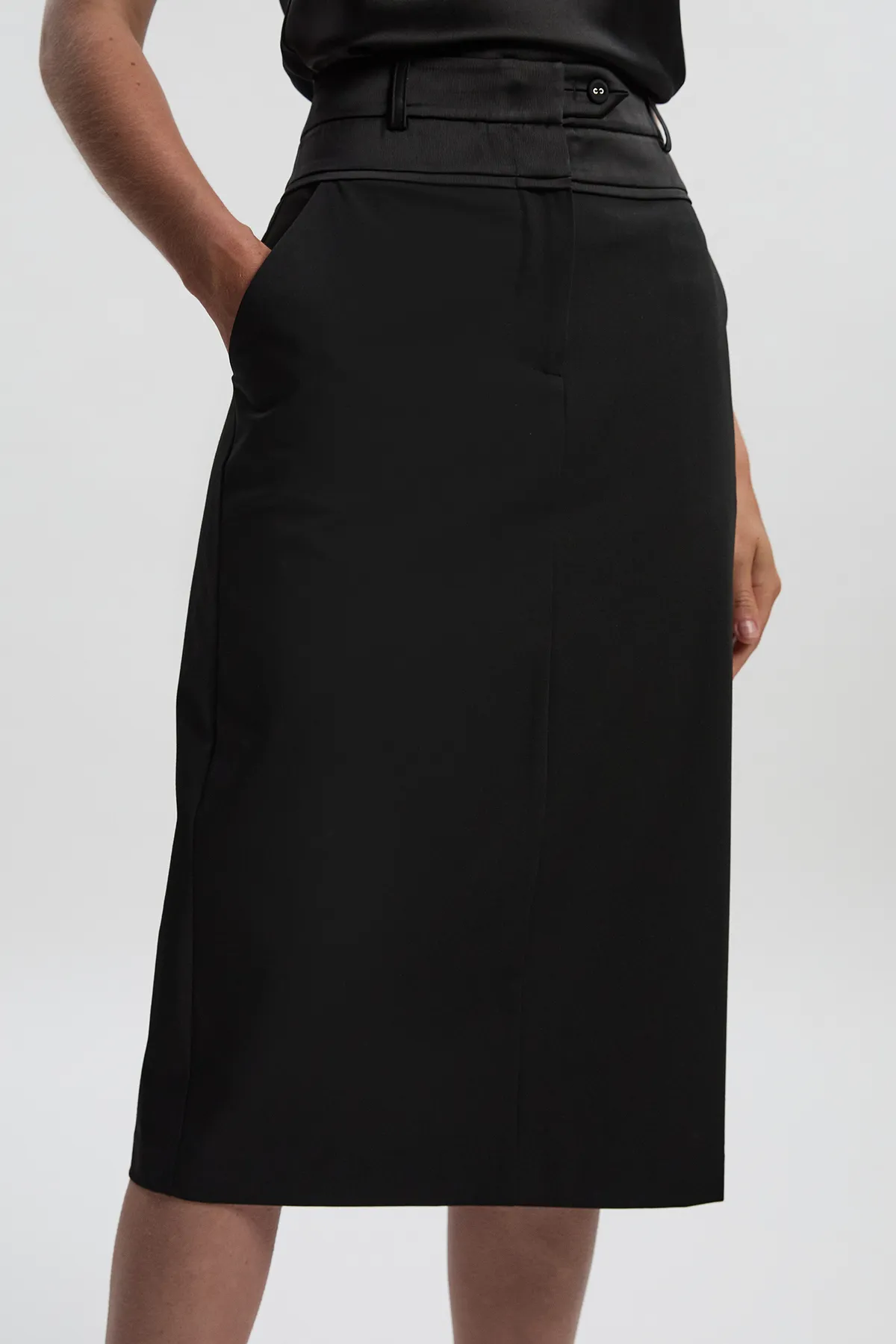 Tailored Tux High Waisted Pencil Skirt BKK26072