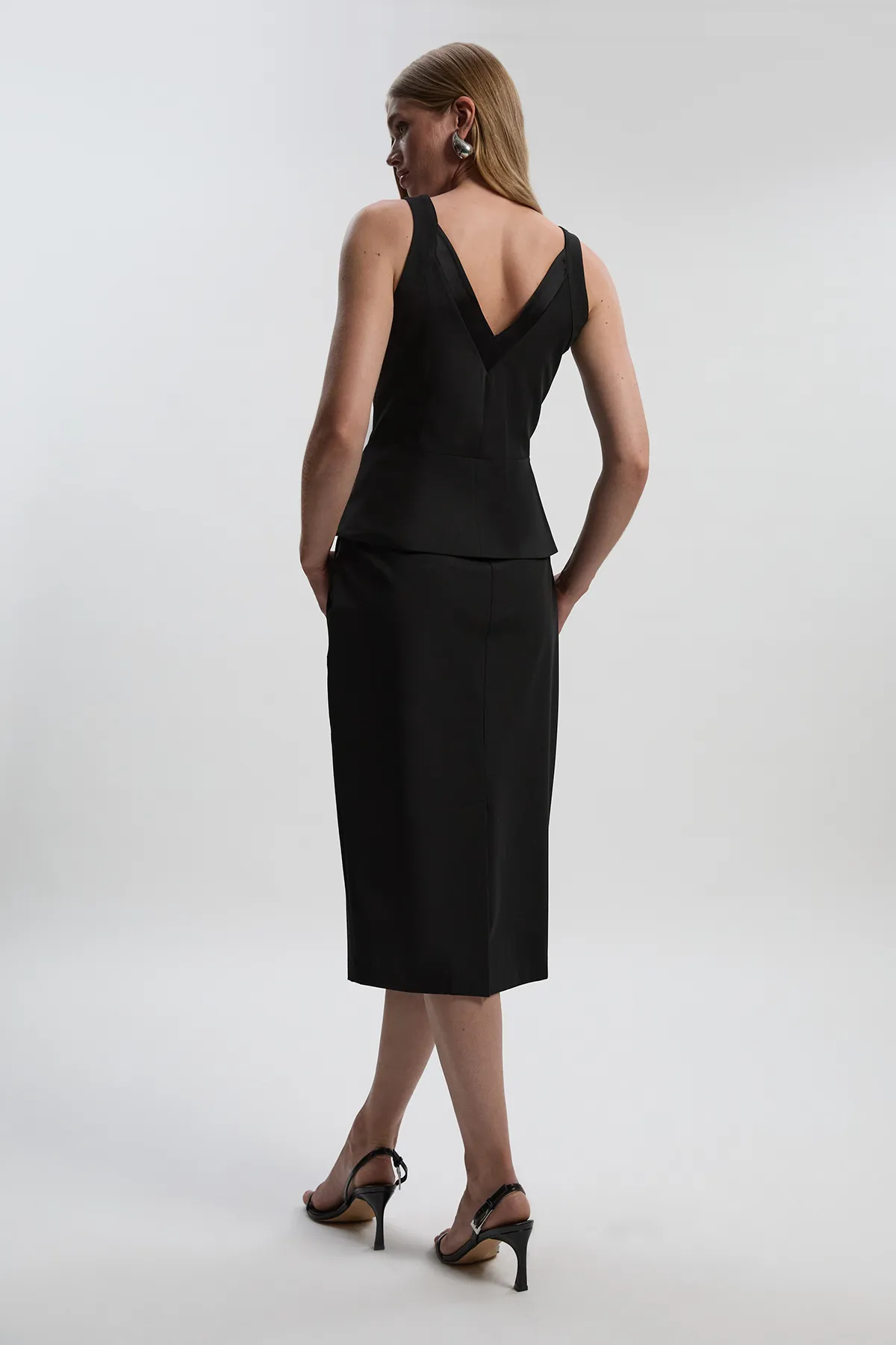 Tailored Tux High Waisted Pencil Skirt BKK26072