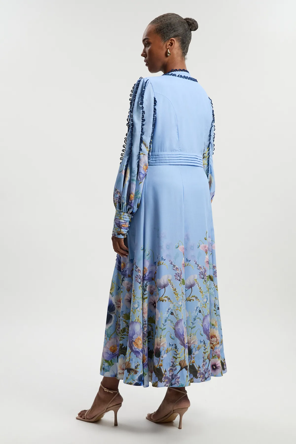 Plus Size Trailing Floral Woven Plunge Maxi Dress BKK26162 6 Plus Size Trailing Floral Woven Plunge Maxi Dress BKK26162