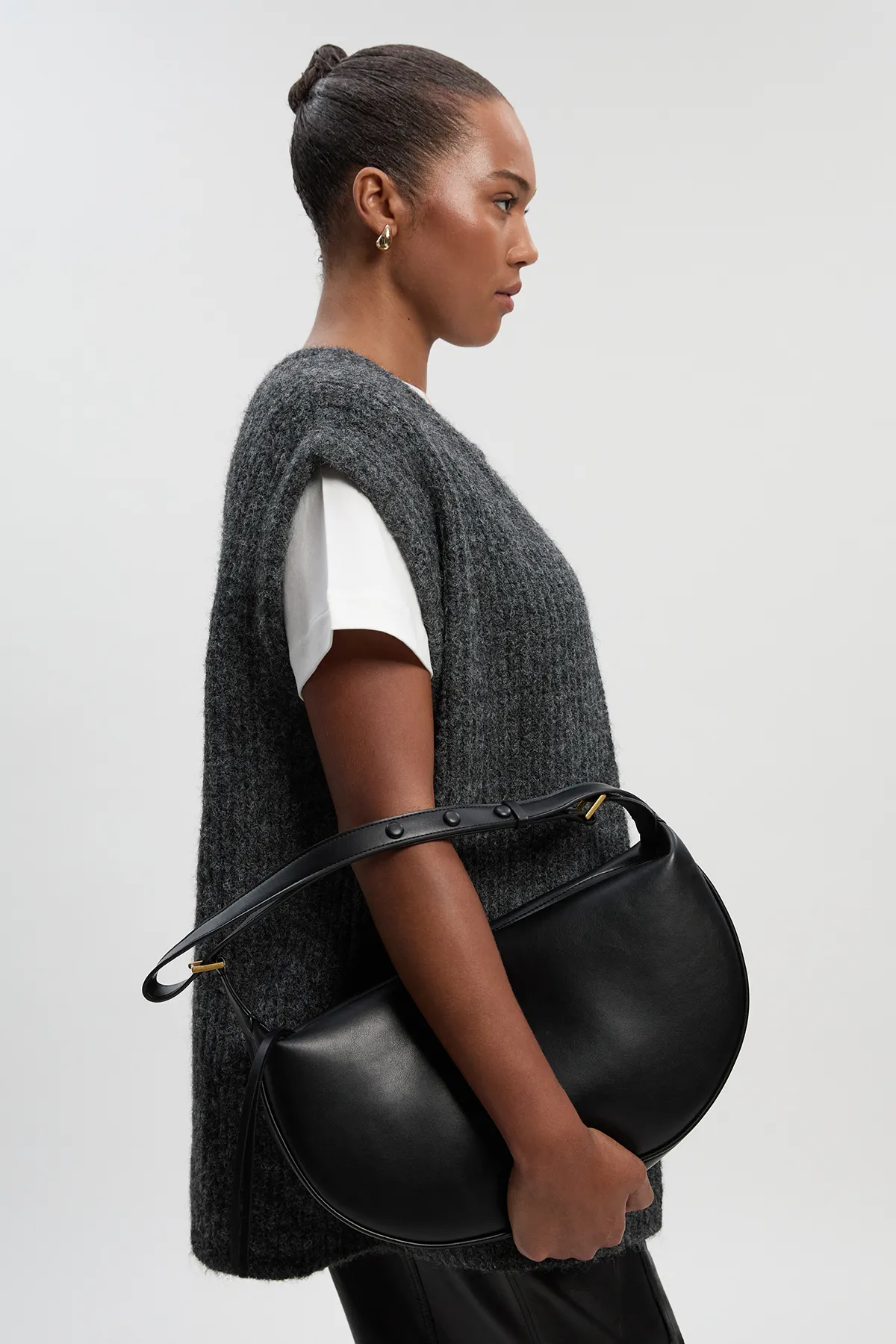 Plus Size Cozy Knit Vest Top BKK26171