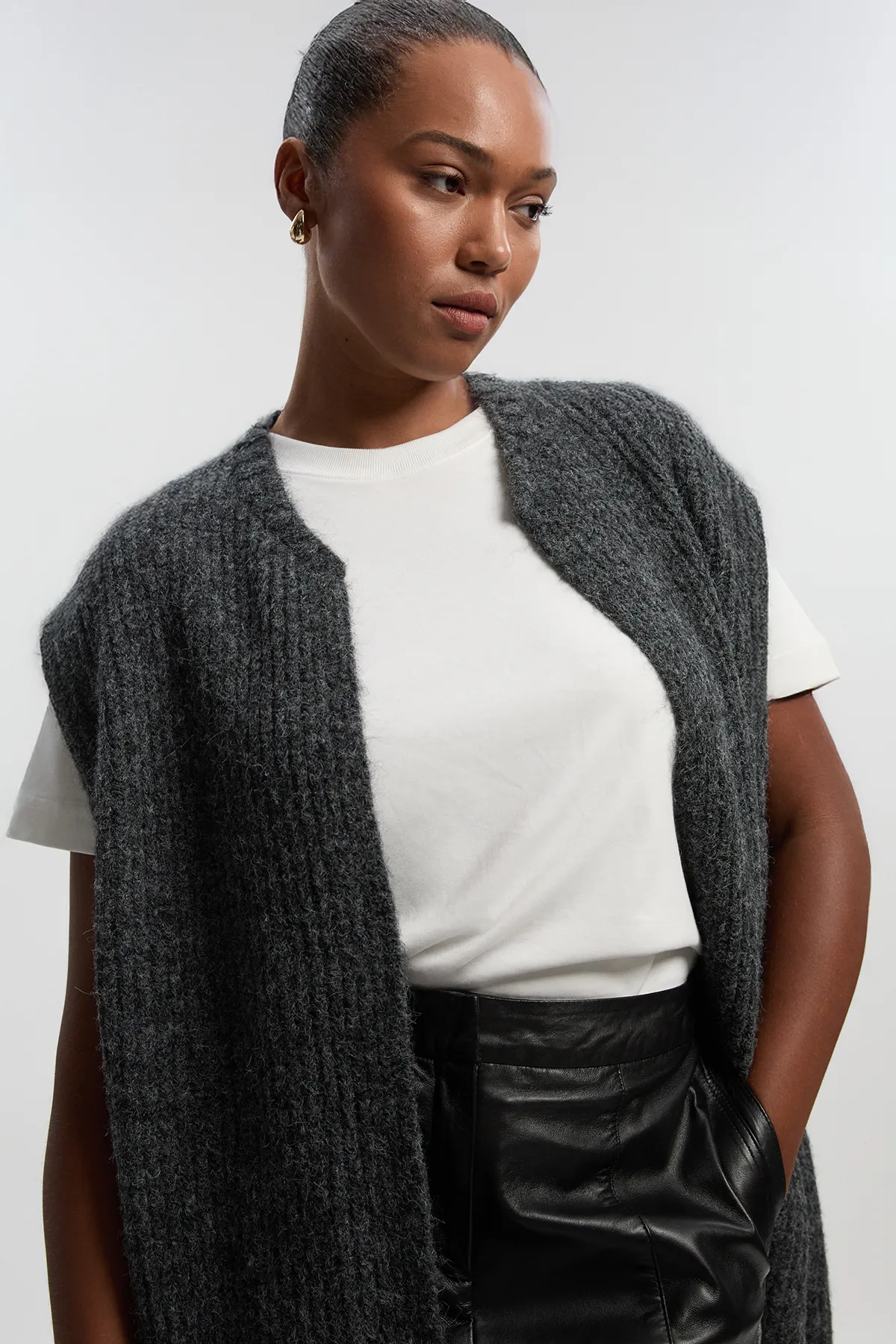 Plus Size Cozy Knit Vest Top BKK26171 3 Plus Size Cozy Knit Vest Top BKK26171