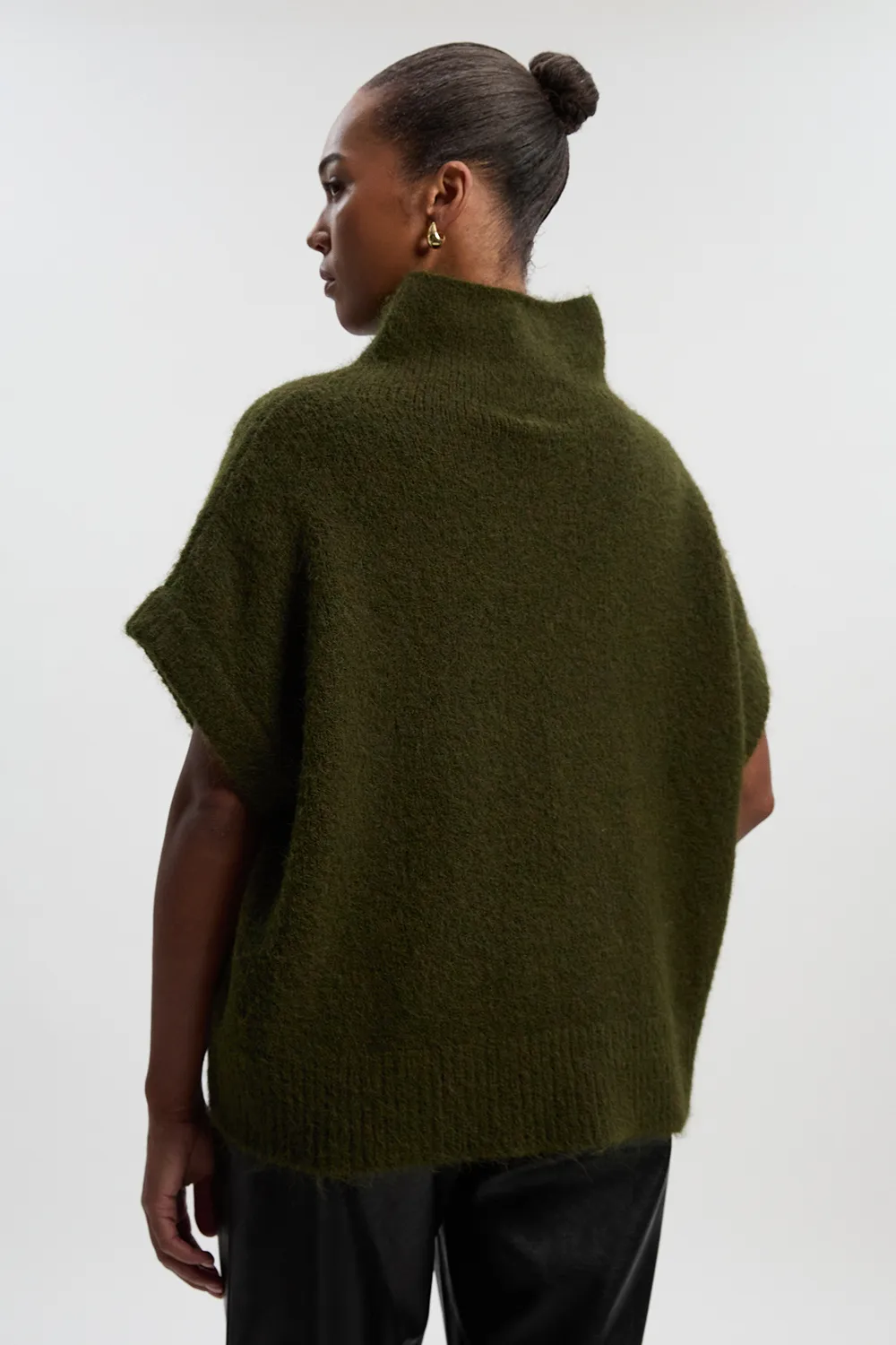 Plus Size Cosy Turtle Knit Tank Top BKK26172 4 Plus Size Cosy Turtle Knit Tank Top BKK26172