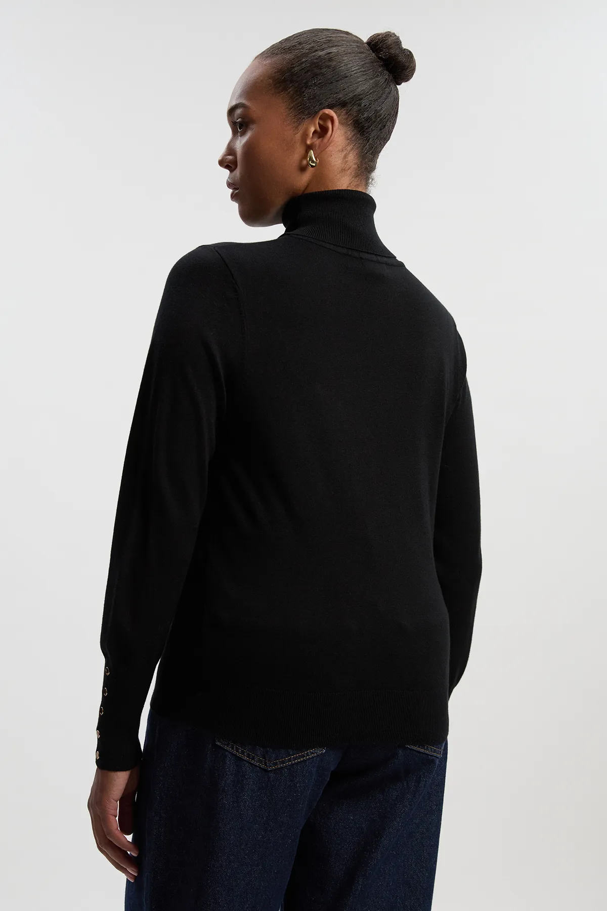 Plus Size Viscose Blend Roll Neck Knit Jumper BKK26182 5 Plus Size Viscose Blend Roll Neck Knit Jumper BKK26182