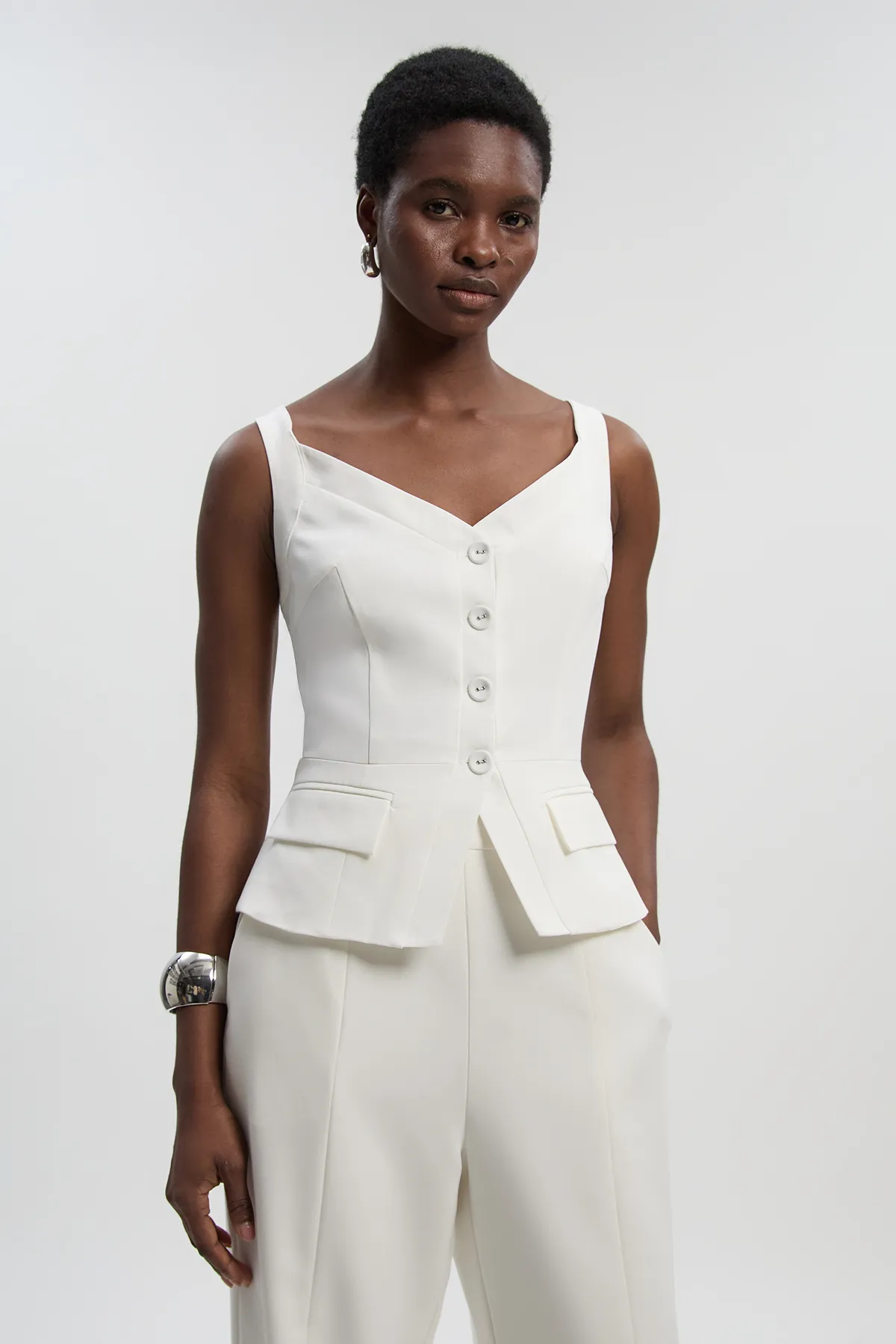 Tailored Tux Corset Top BKK26336