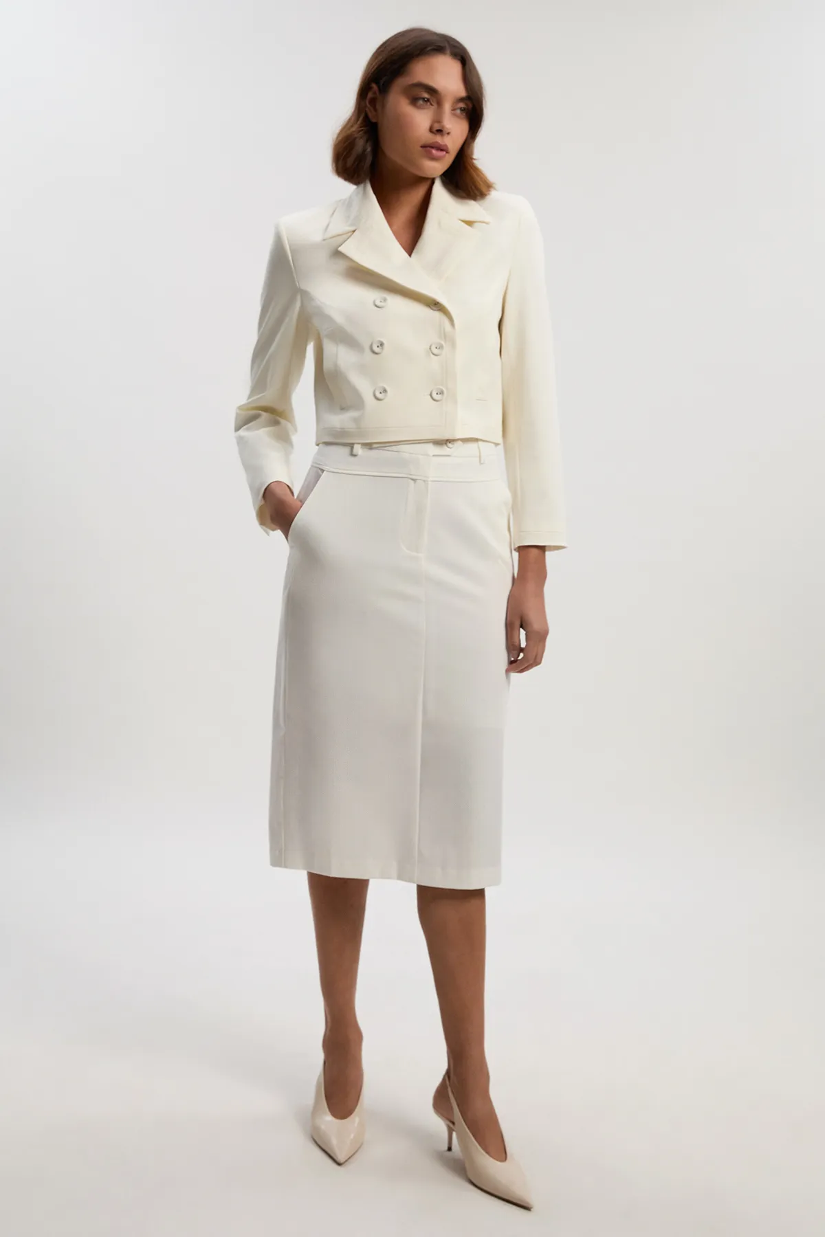 Tailored Tux High Waisted Pencil Skirt BKK26371