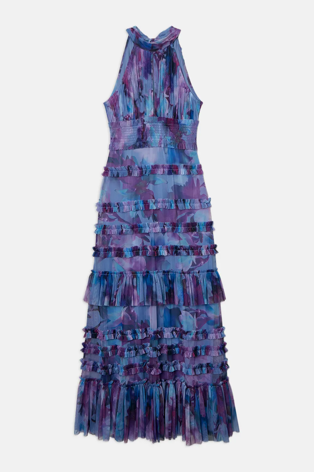 Tulle Layered Halter Neck Maxi Dress BKK26385 4 Tulle Layered Halter Neck Maxi Dress BKK26385