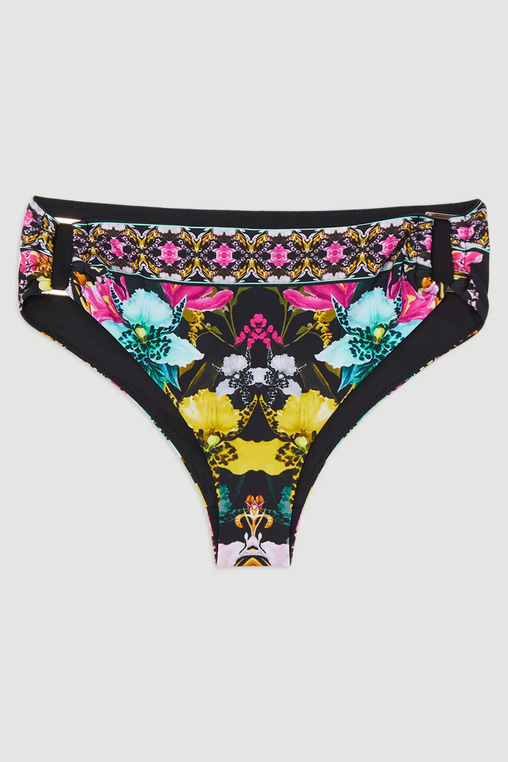 Mirror Print Plunge Bikini Bottoms BKK21230