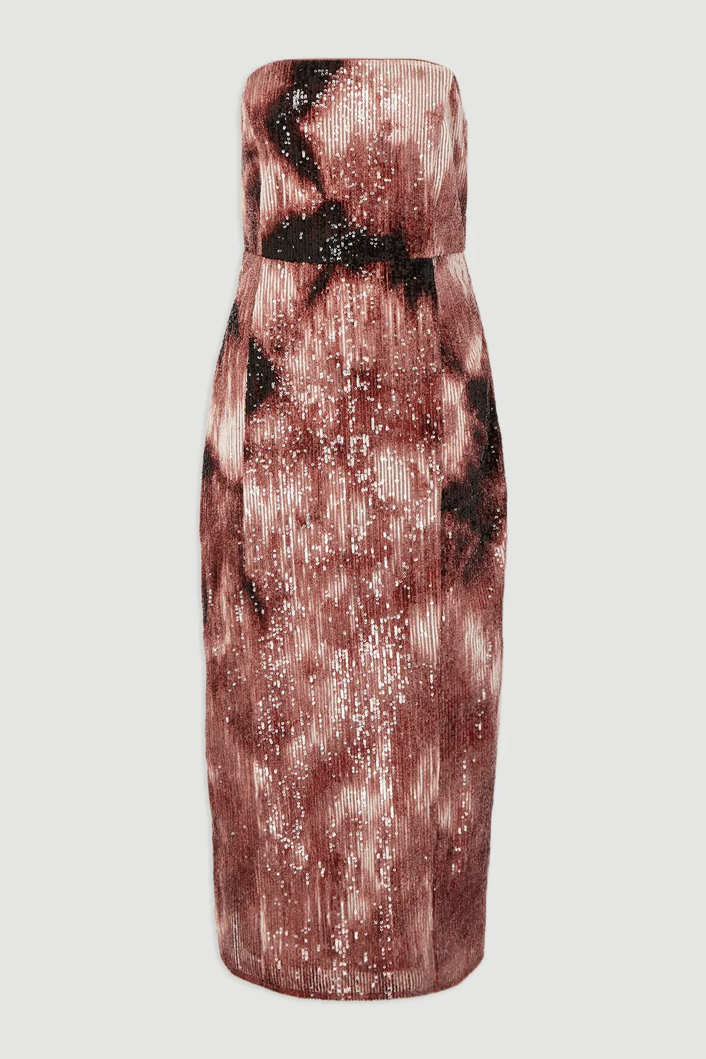 Ombre Sequin Woven Midi Dress BKK26456 4 Ombre Sequin Woven Midi Dress BKK26456