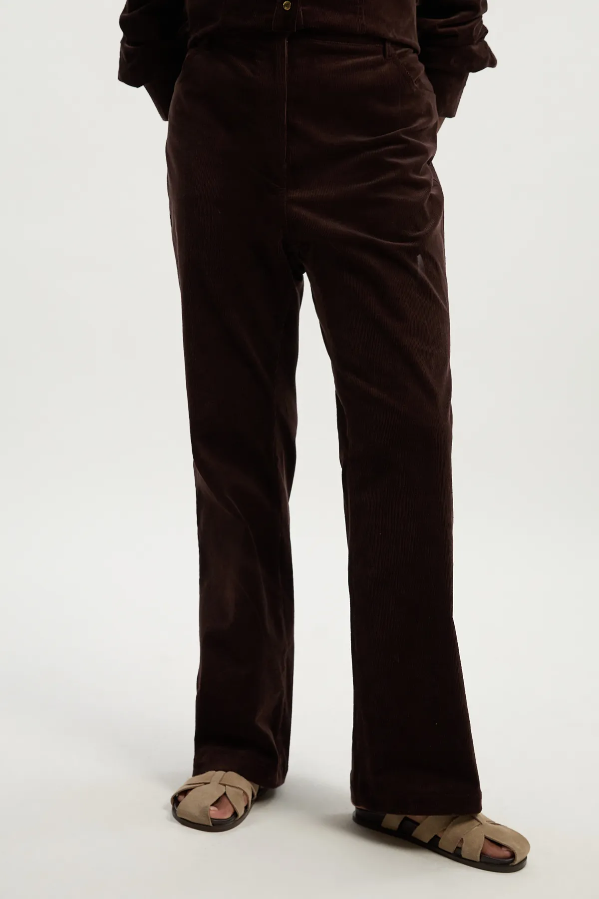 Plus Size Stretch Cord Kickflare Jean BKK26470