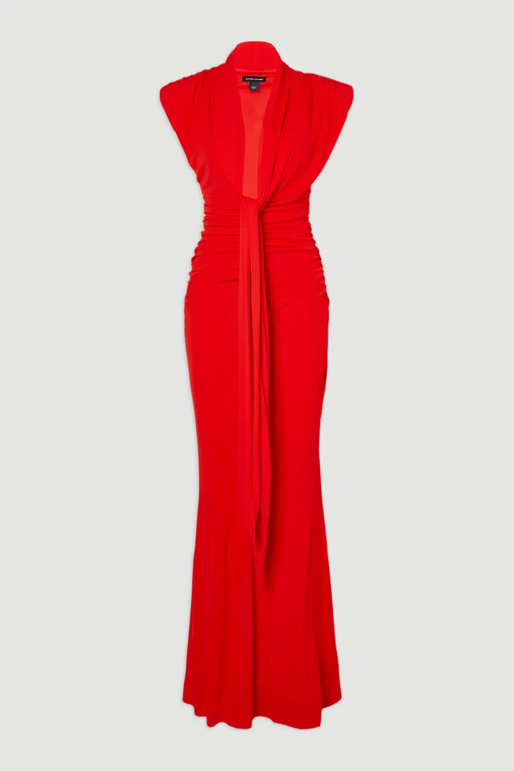 Plunge Ruched Twist Jersey Maxi Dress BKK26488 4 Plunge Ruched Twist Jersey Maxi Dress BKK26488