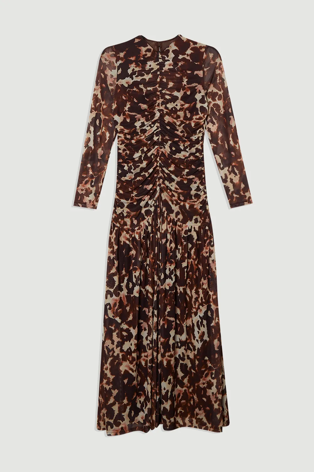 Leopard Print Mesh Maxi Dress BKK26494 4 Leopard Print Mesh Maxi Dress BKK26494