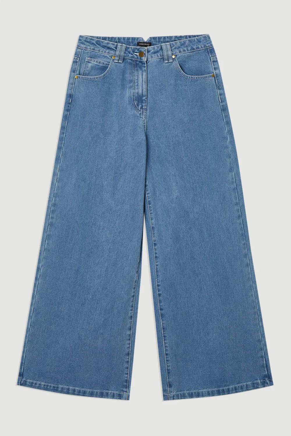 Petite Denim Soft Wash Relaxed Straight Leg Jean BKK26514