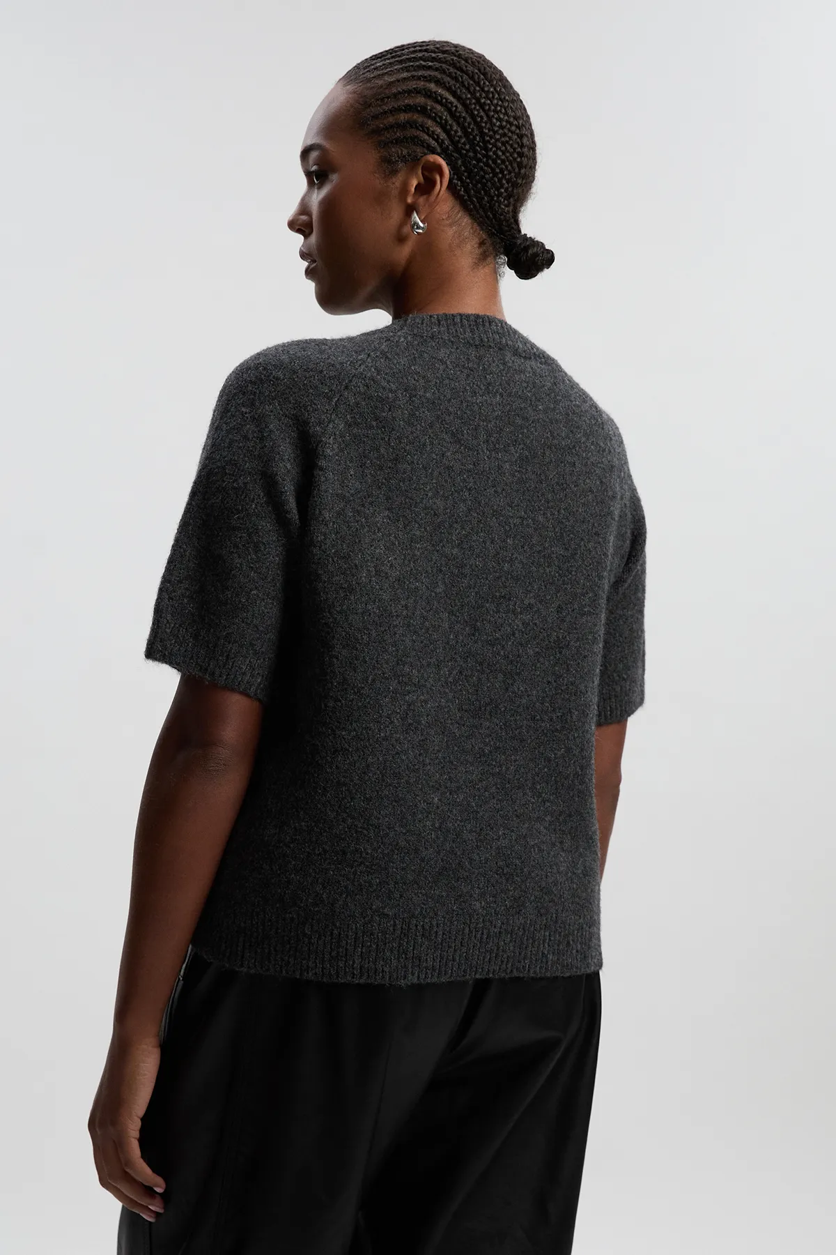 Plus Size Archive Floral Embellished Cosy Wool Blend Top BKK26579