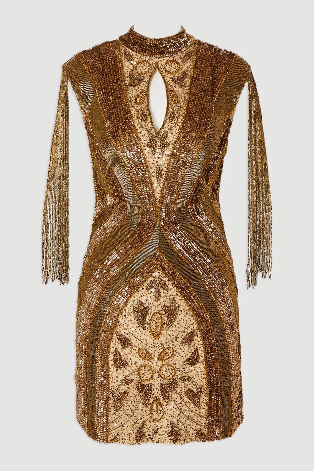 Embellished Beaded Cap Sleeve Woven Mini Dress BKK26616 4 Embellished Beaded Cap Sleeve Woven Mini Dress BKK26616