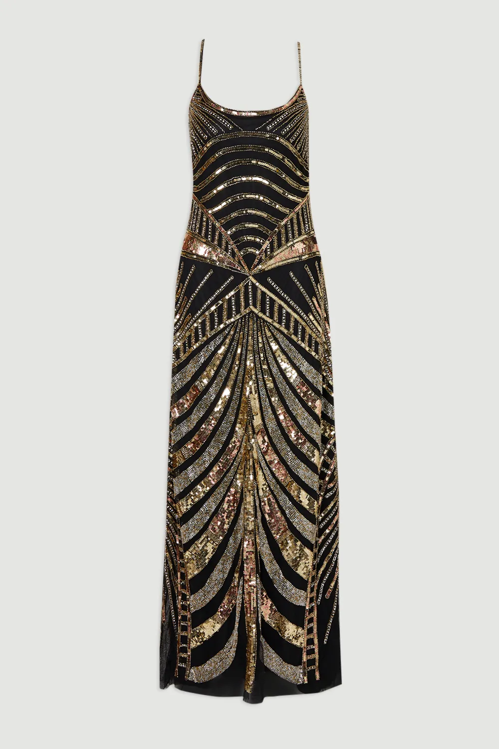 Petite Premium Mirrored Crystal Embellished Woven Prom Dress BKK26698 4 Petite Premium Mirrored Crystal Embellished Woven Prom Dress BKK26698