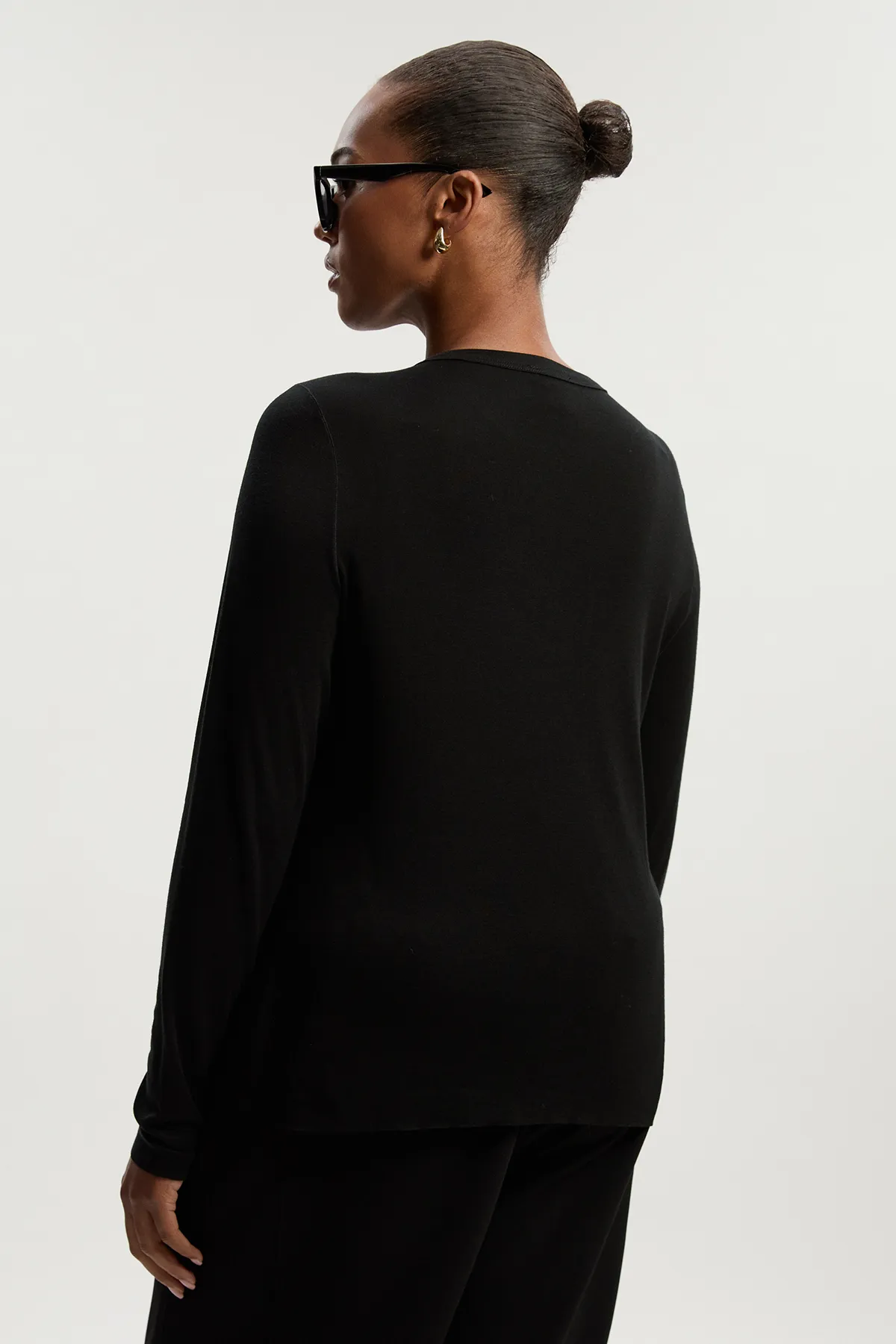 Plus Size Wool Blend Crew Neck Long Sleeve Top BKK26735 5 Plus Size Wool Blend Crew Neck Long Sleeve Top BKK26735