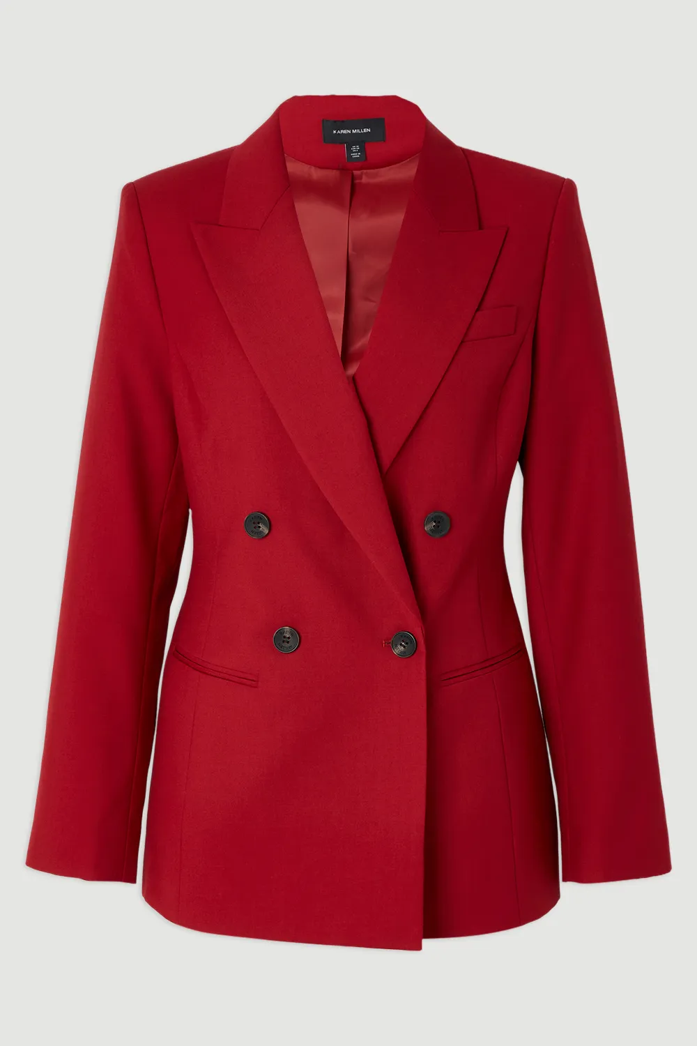 Polished Double Breasted Tailored Blazer BKK26778 4 Polished Double Breasted Tailored Blazer BKK26778