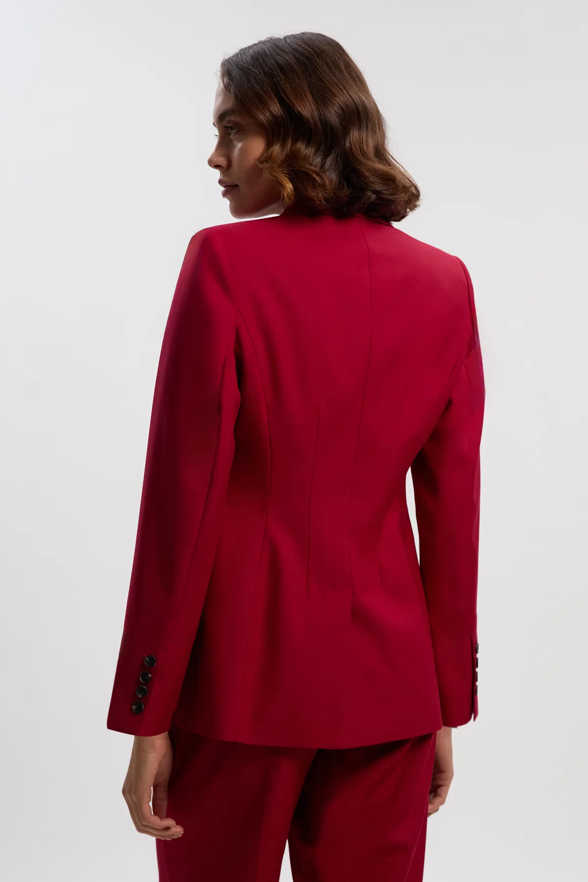 Polished Double Breasted Tailored Blazer BKK26778 6 Polished Double Breasted Tailored Blazer BKK26778