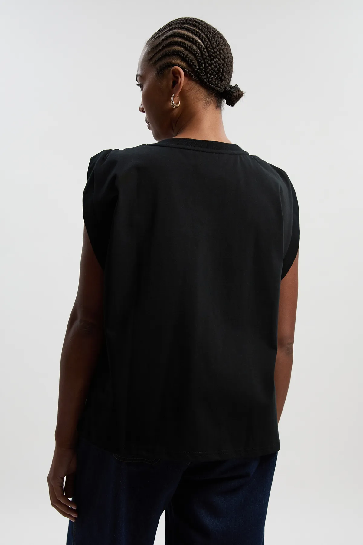 Plus Size Cotton Trim Detail Short Sleeve Ruched Tshirt BKK27021 4 Plus Size Cotton Trim Detail Short Sleeve Ruched Tshirt BKK27021