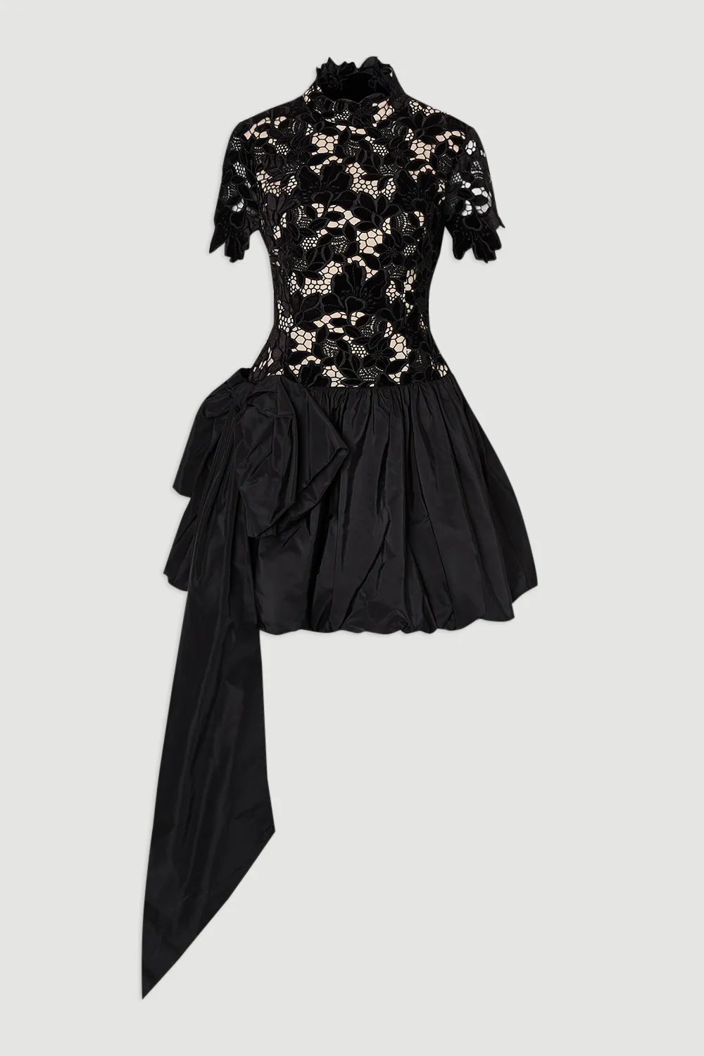 Cut Work bubble Hem Woven Mini Dress 4 Cut Work bubble Hem Woven Mini Dress