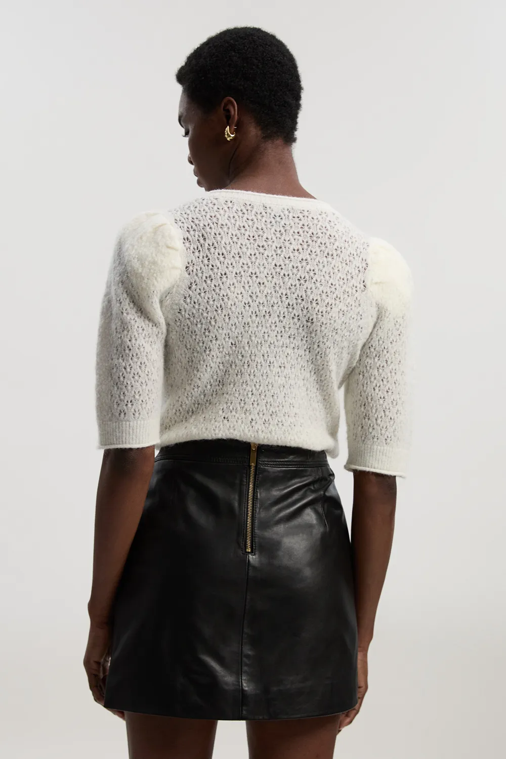 Leather Mini Skirt BKK27268