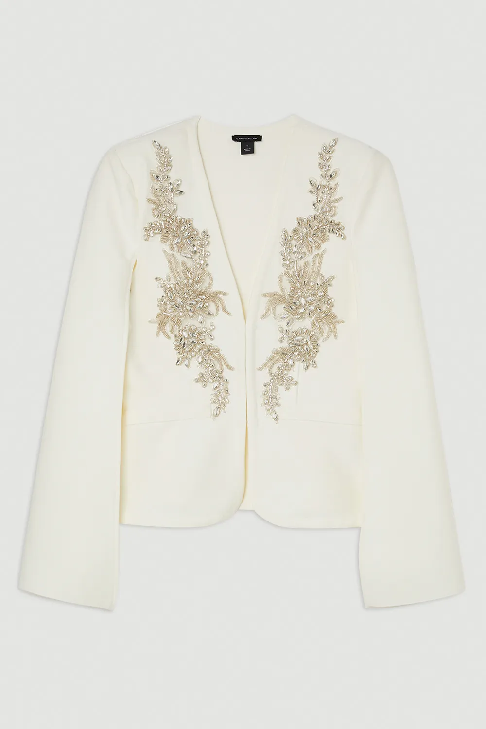 Bandage Form Fitting Cape Sleeve Embellished Jacket BKK27280 4 Bandage Form Fitting Cape Sleeve Embellished Jacket BKK27280