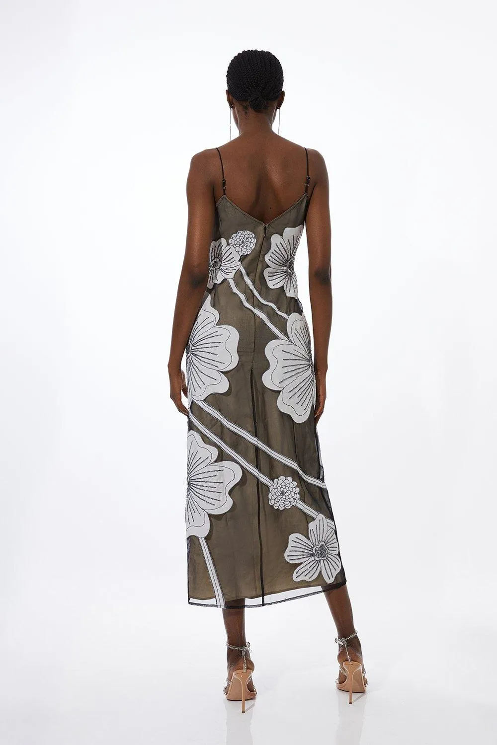 Applique Organdie Woven Midi Dress BKK16073 6 Applique Organdie Woven Midi Dress BKK16073