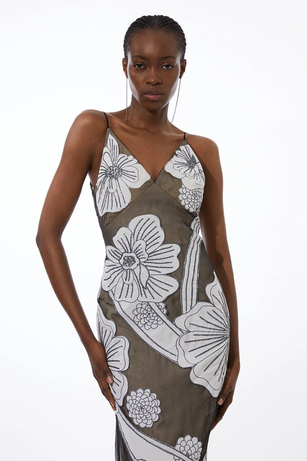 Tall Applique Organdie Woven Midi Dress BKK15912 3 Tall Applique Organdie Woven Midi Dress BKK15912