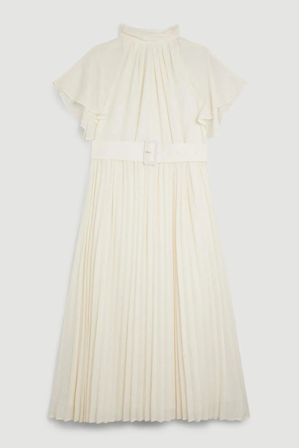 Plus Size Georgette Tie Neck Woven Midi Dress BKK12043 4 Plus Size Georgette Tie Neck Woven Midi Dress BKK12043