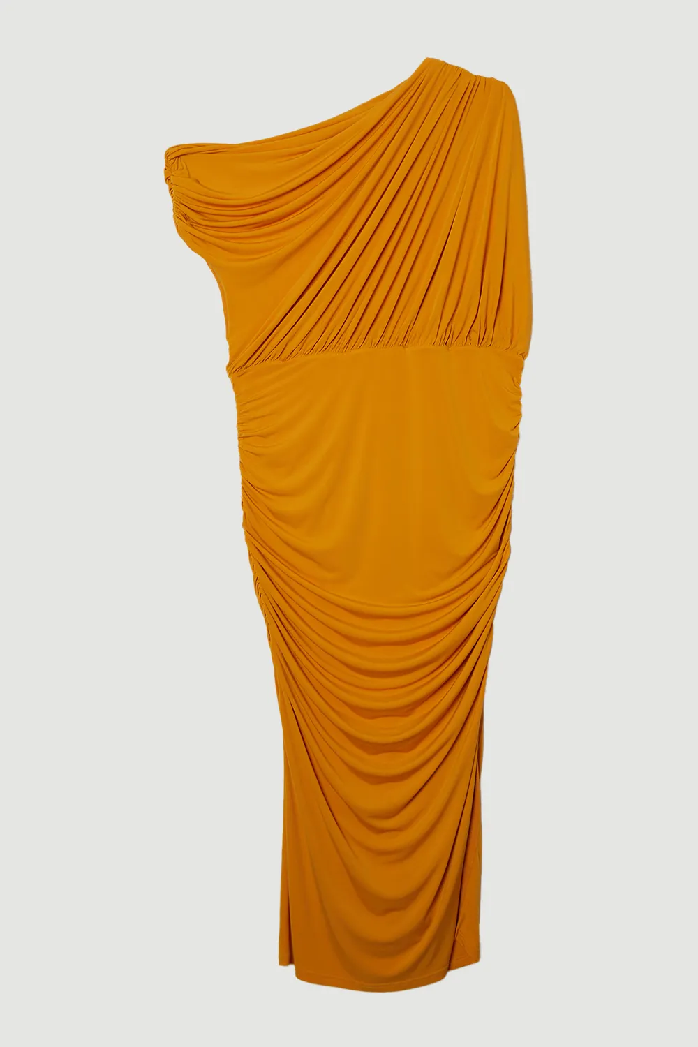 Plus Size Jersey Crepe Asymmetric Neckline Maxi Dress BKK13031 4 Plus Size Jersey Crepe Asymmetric Neckline Maxi Dress BKK13031