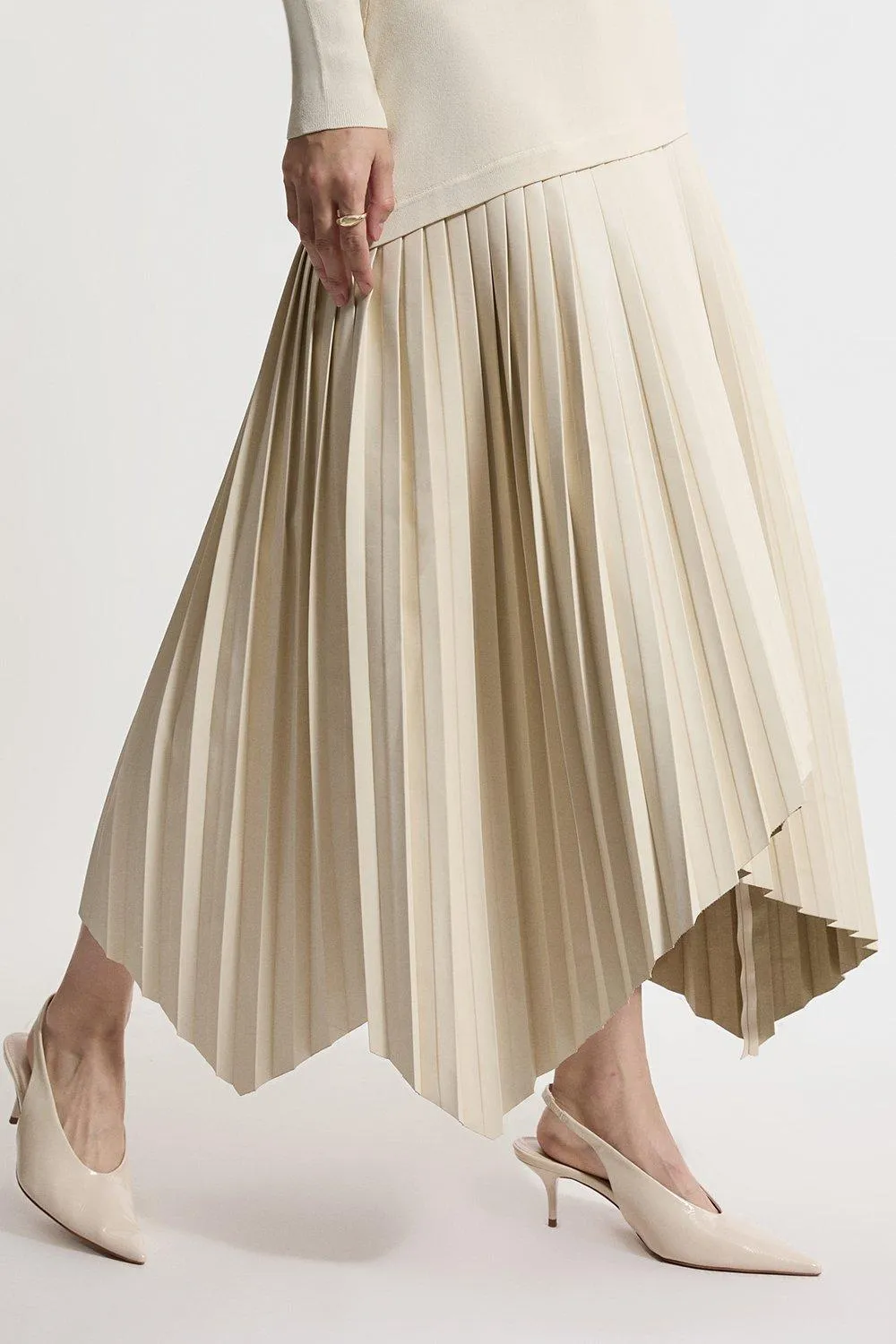 Pu Knit Belted Midi Dress BKK13162 3 Pu Knit Belted Midi Dress BKK13162