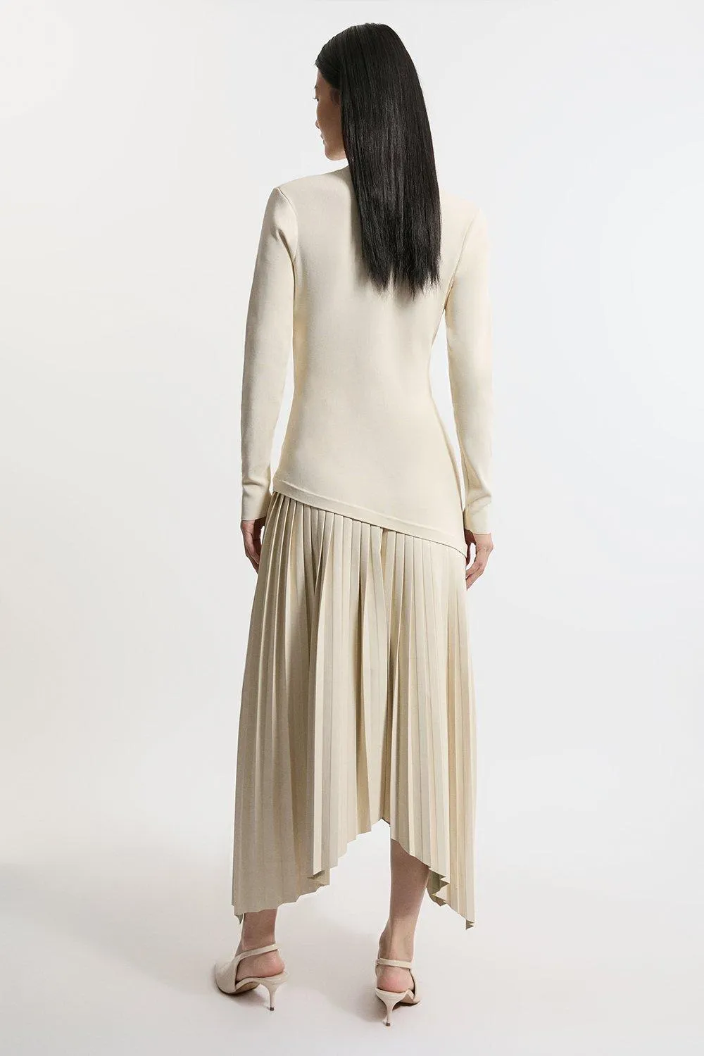 Pu Knit Belted Midi Dress BKK13162 5 Pu Knit Belted Midi Dress BKK13162