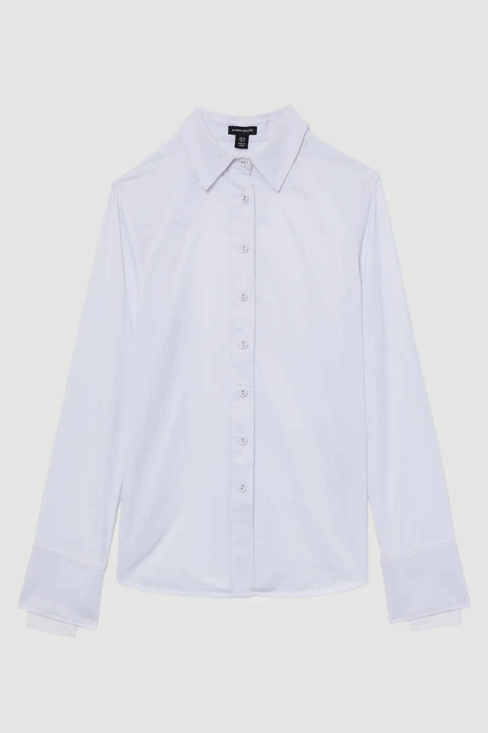 Plus Size Cotton Woven Buttoned Shirt BKK21858 4 Plus Size Cotton Woven Buttoned Shirt BKK21858
