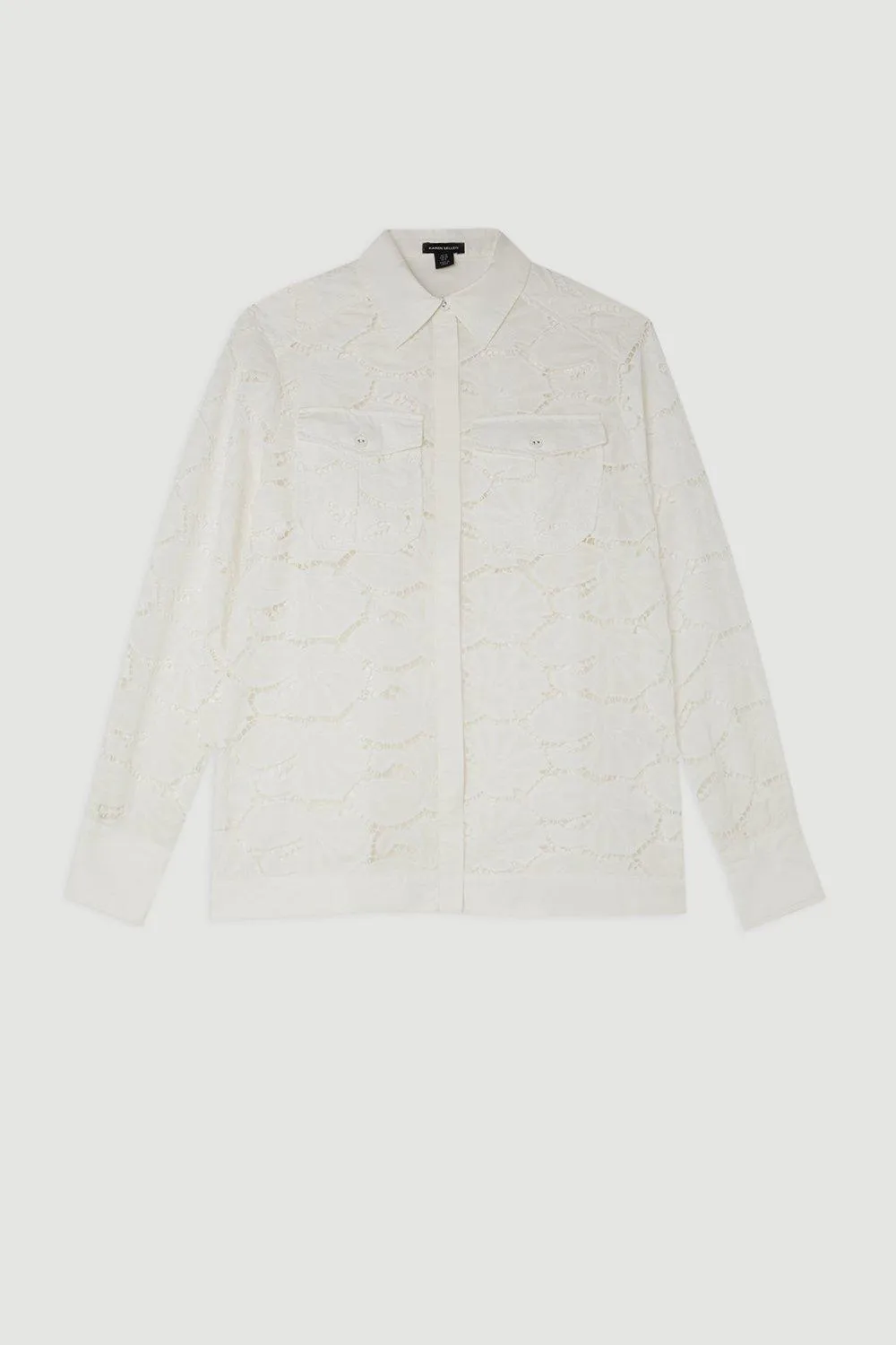 Cotton Cutwork Woven Shirt BKK16013 4 Cotton Cutwork Woven Shirt BKK16013