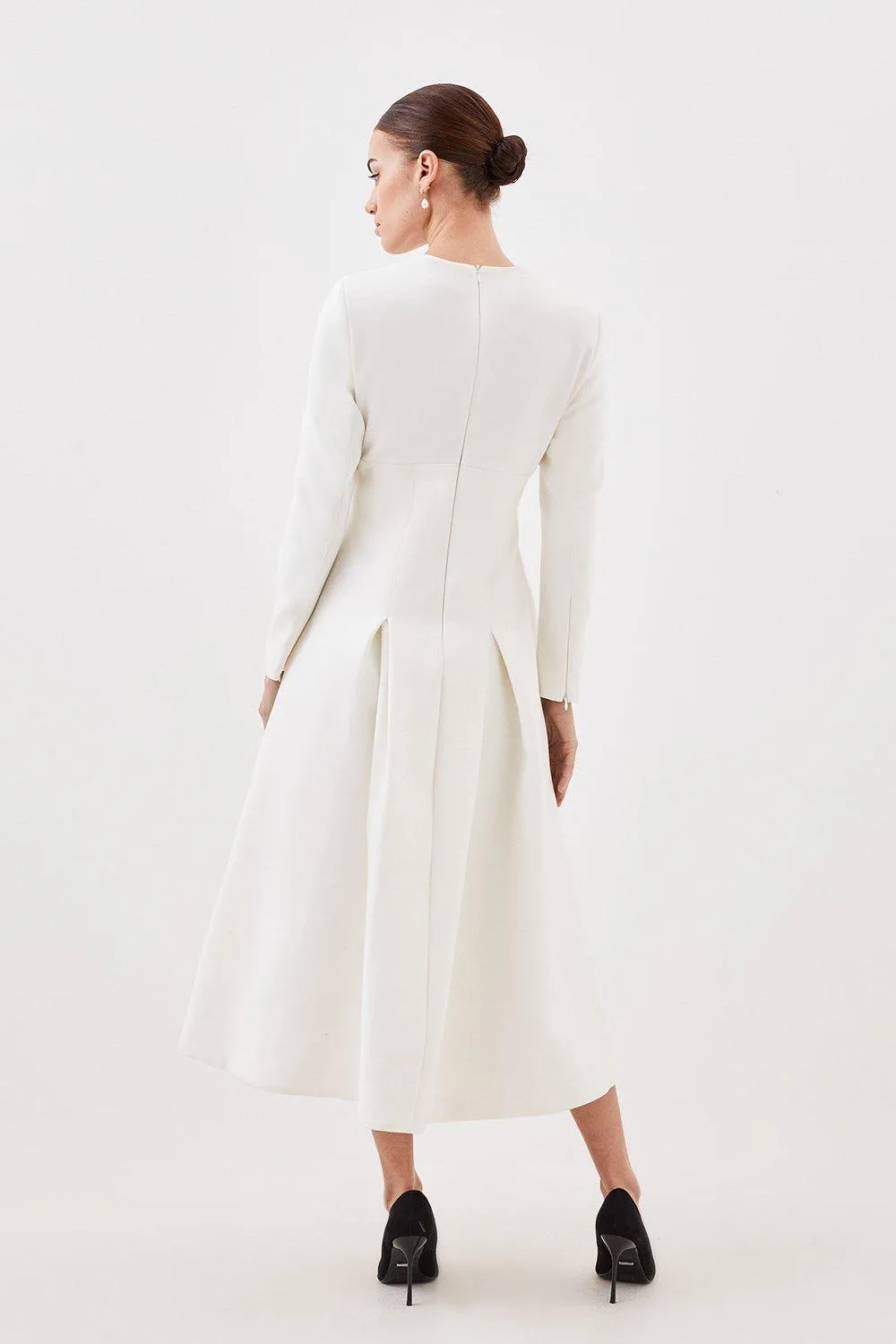 Lydia Millen Petite Compact Stretch Sweetheart Neckline Dress BKK16413 5 Lydia Millen Petite Compact Stretch Sweetheart Neckline Dress BKK16413