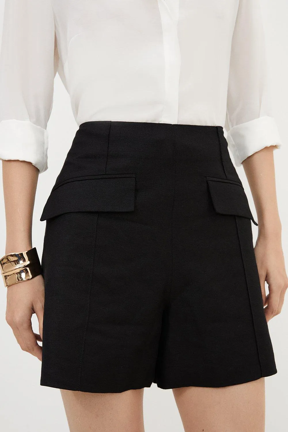 Viscose Linen City Woven Short BKK16791