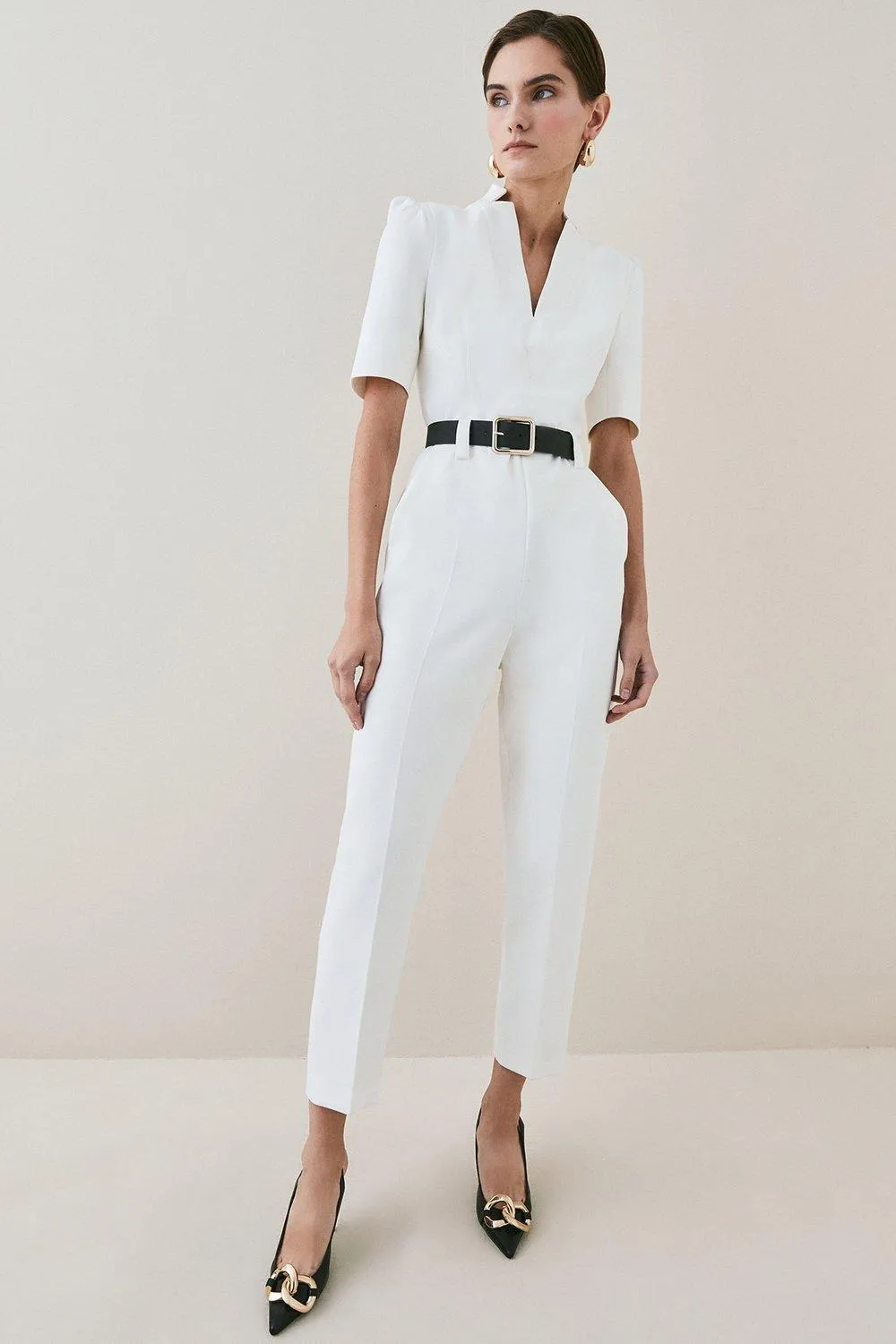 Petite Forever Belted Jumpsuit BKK16960