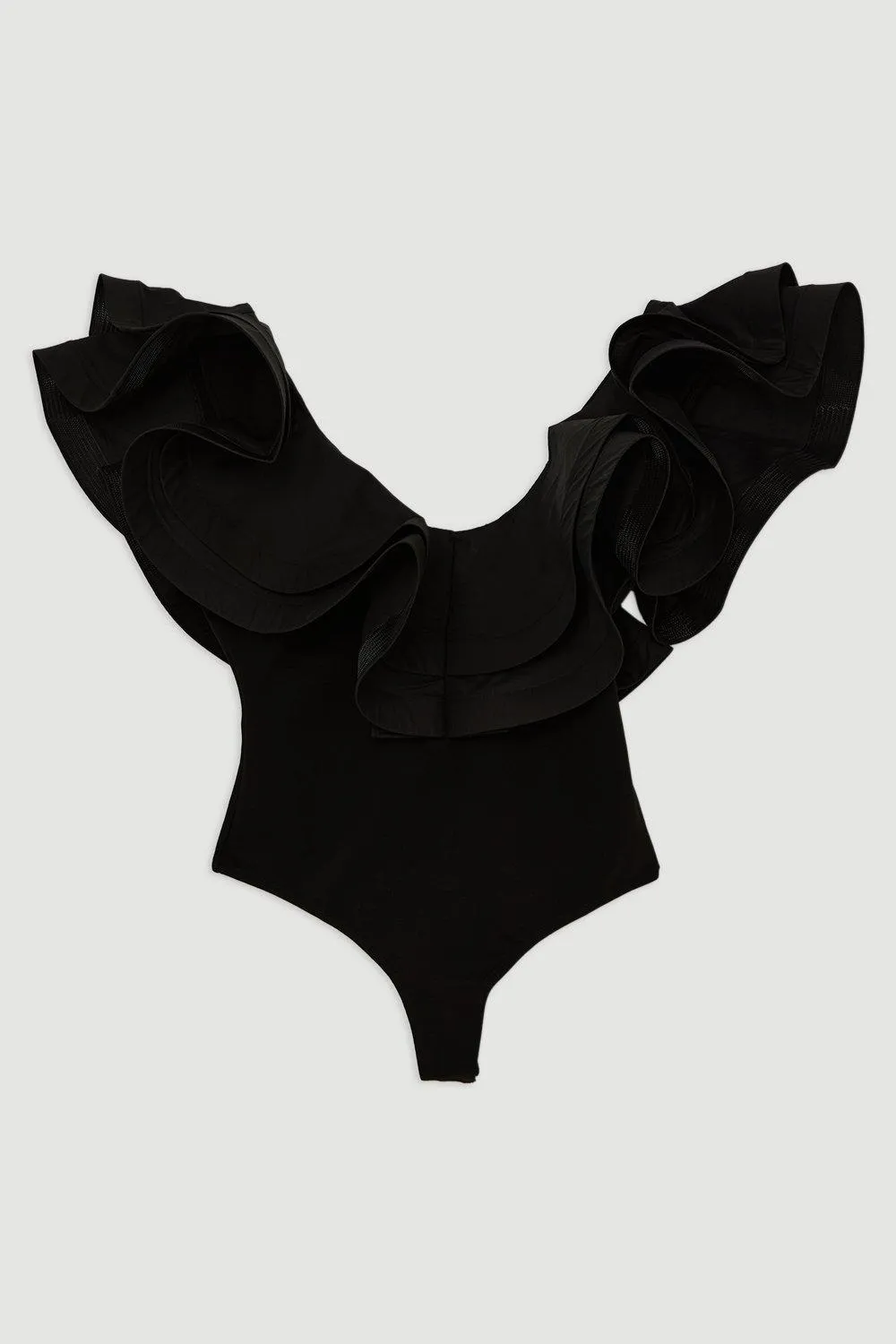 Cotton Ruffle Detail Bodysuit BKK17677 4 Cotton Ruffle Detail Bodysuit BKK17677