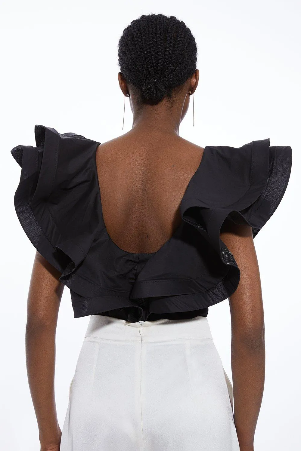 Cotton Ruffle Detail Bodysuit BKK17677 5 Cotton Ruffle Detail Bodysuit BKK17677