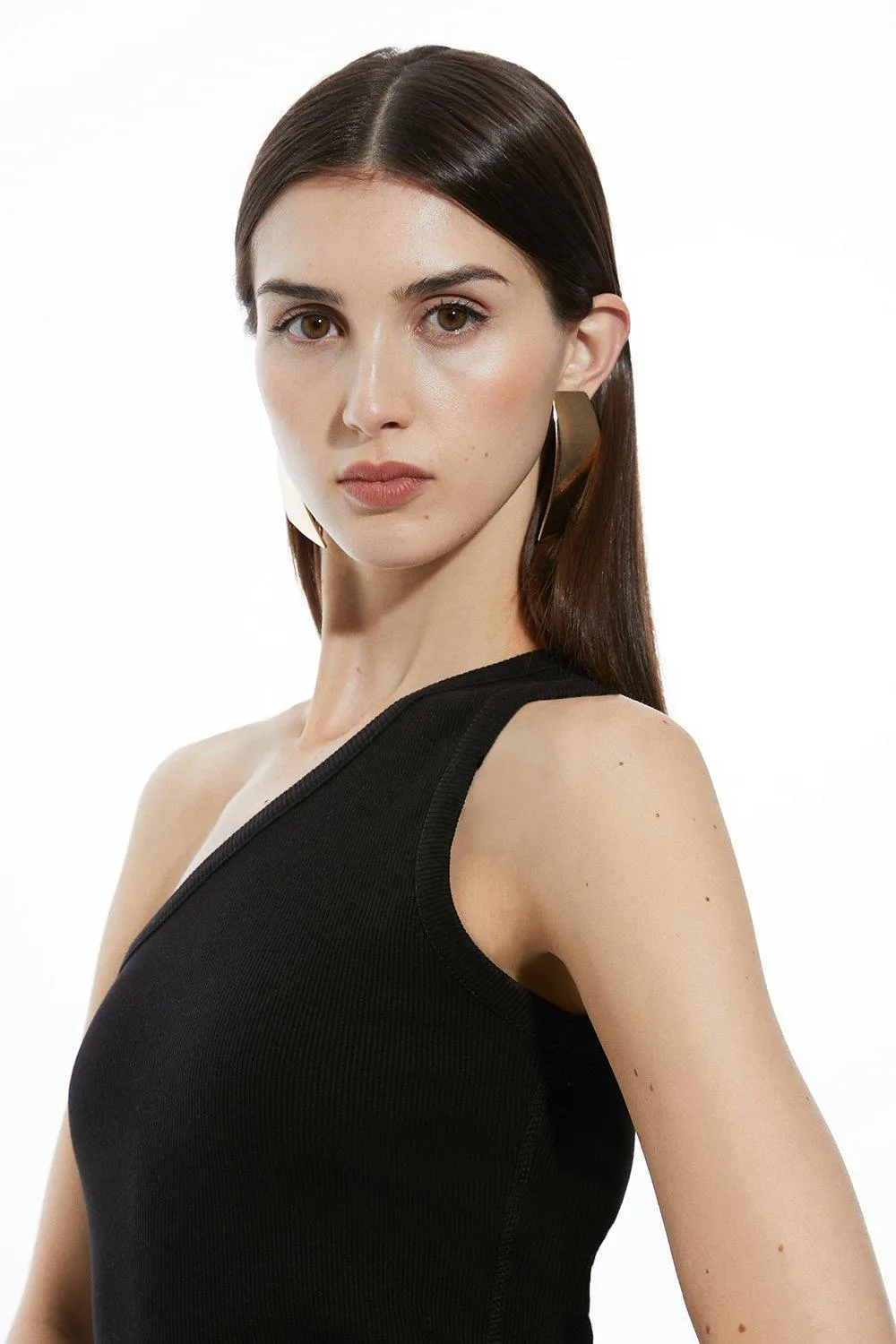 Compact Jersey Rib Asymmetrical Top BKK17689