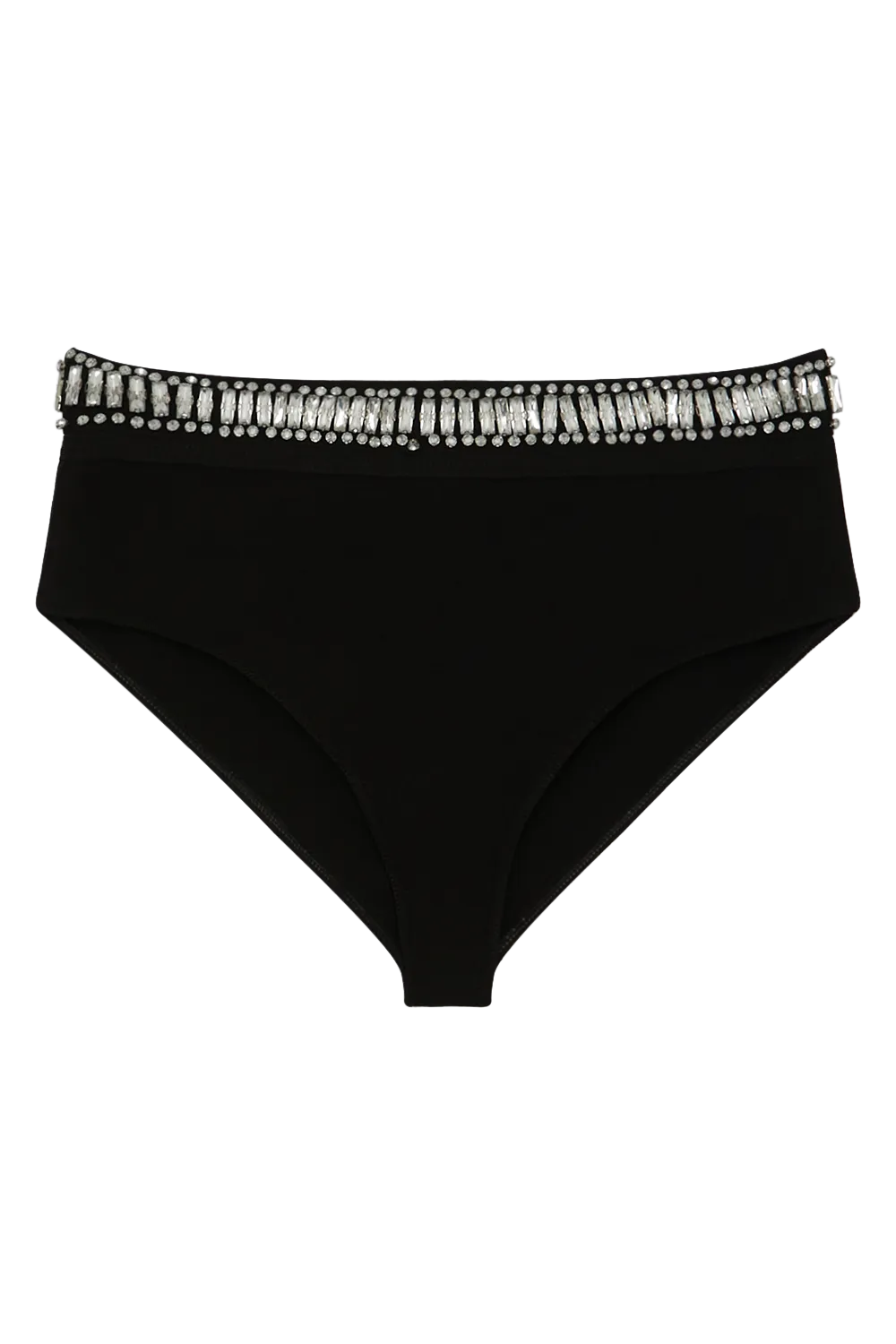 Bandage Embellished Trim High Waist Bikini Bottoms BKK19034 4 Bandage Embellished Trim High Waist Bikini Bottoms BKK19034