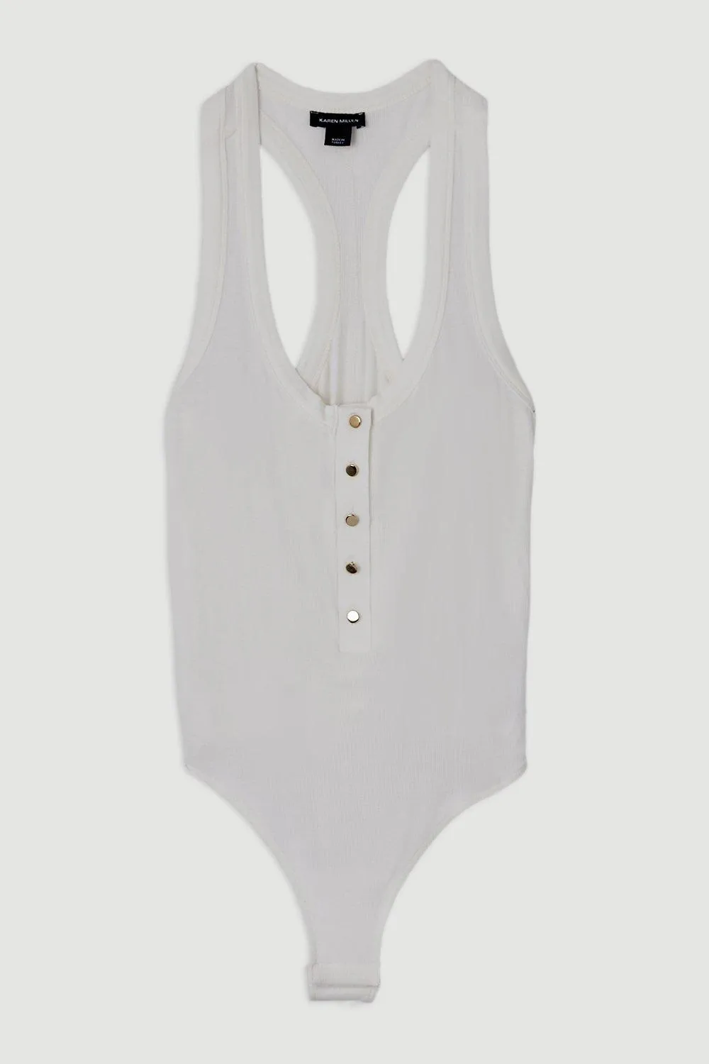 Luxe Viscose Rib Jersey Scoop Neck Bodysuit BKK19354