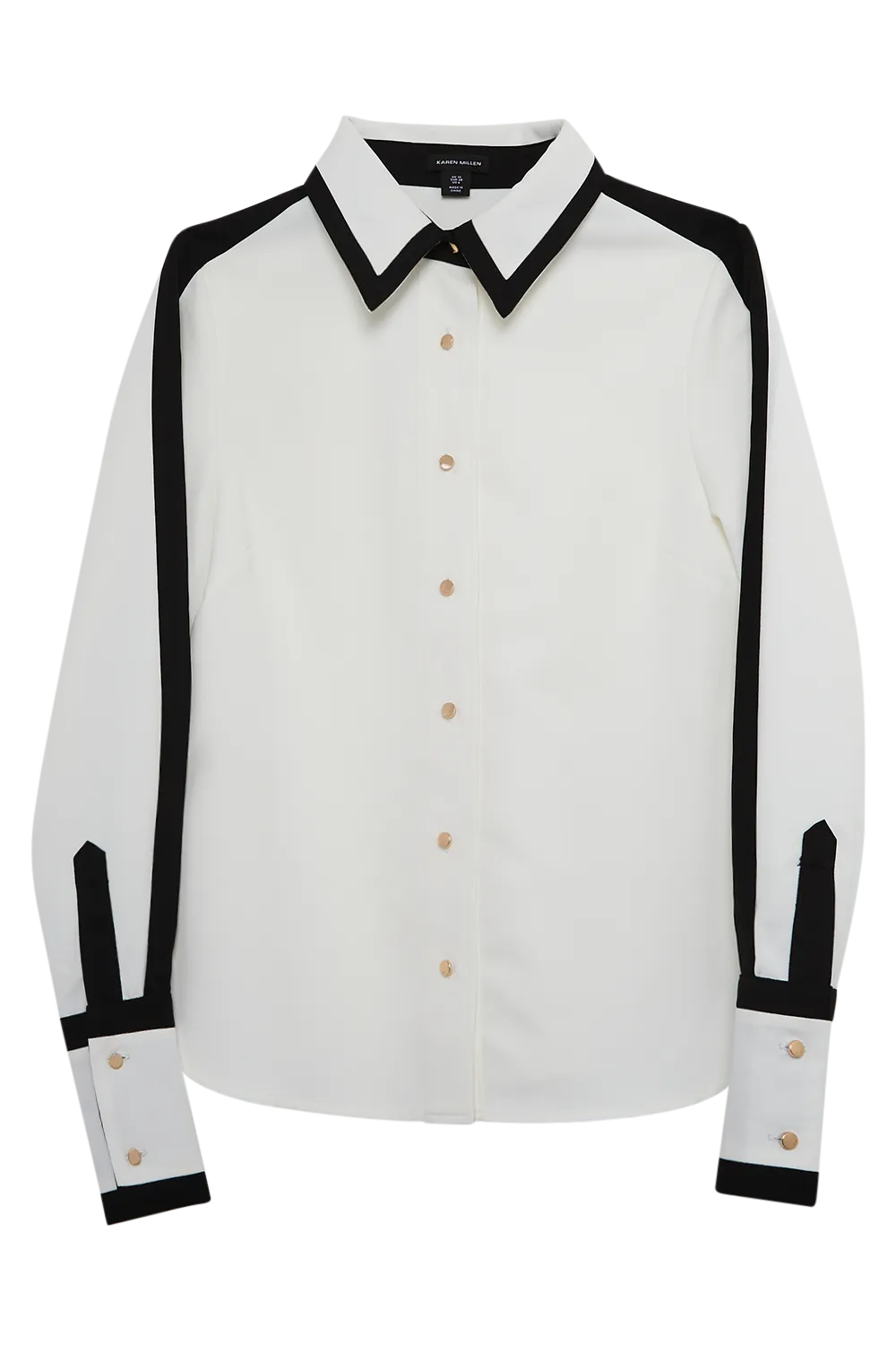 Color Block Twill Woven Shirt BKK19589 4 Color Block Twill Woven Shirt BKK19589