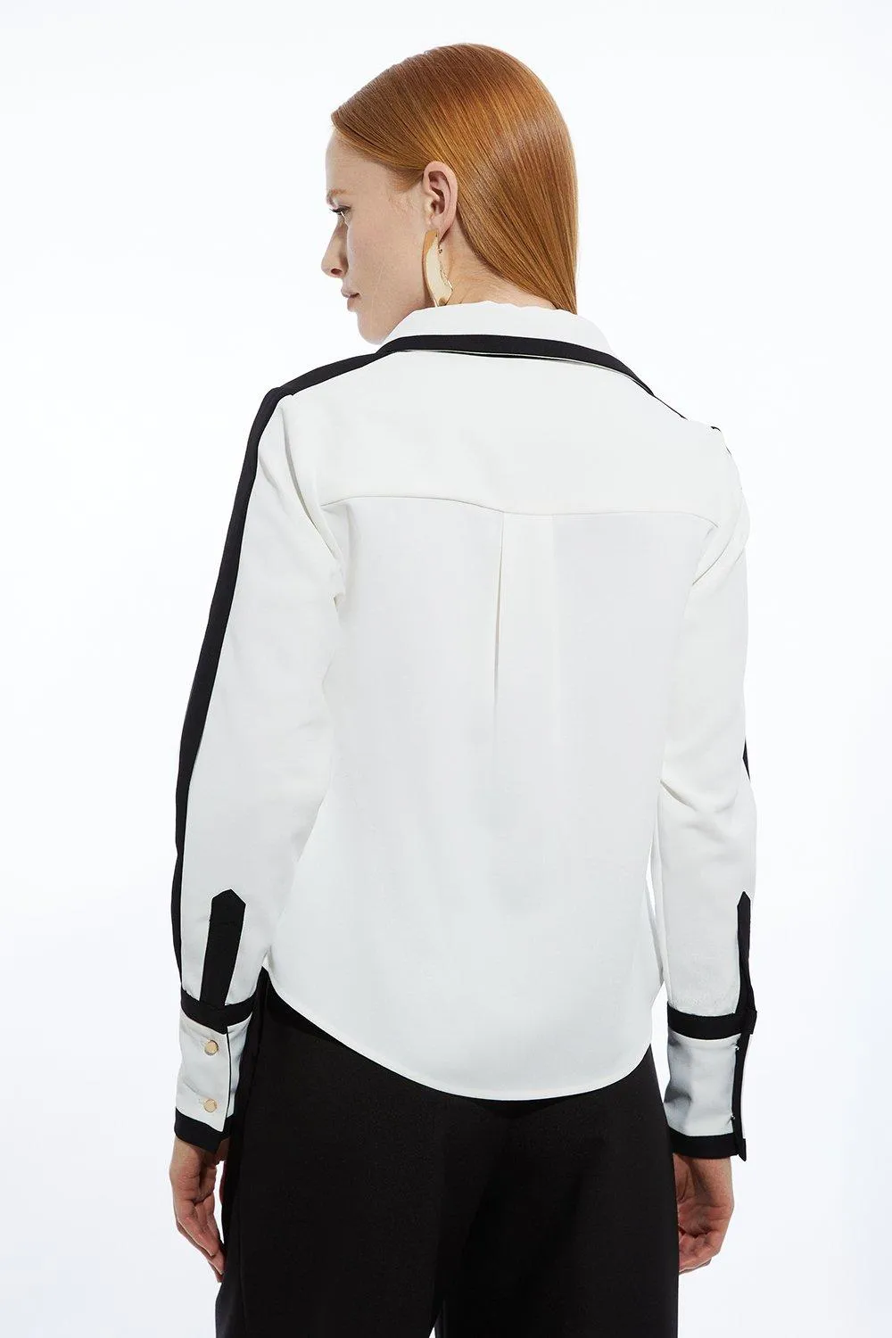 Color Block Twill Woven Shirt BKK19589 5 Color Block Twill Woven Shirt BKK19589