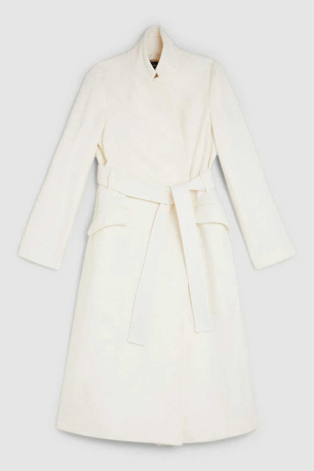 Petite Italian Manteco Wool Forever Notch Neck Midi Coat BKK16698 4 Petite Italian Manteco Wool Forever Notch Neck Midi Coat BKK16698