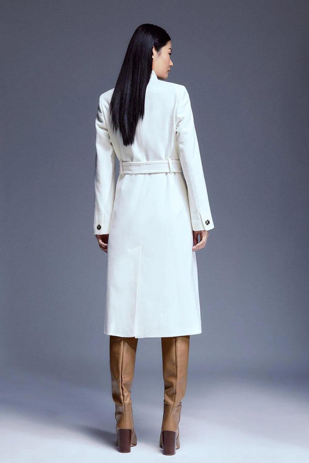 Petite Italian Manteco Wool Forever Notch Neck Midi Coat BKK16698 5 Petite Italian Manteco Wool Forever Notch Neck Midi Coat BKK16698